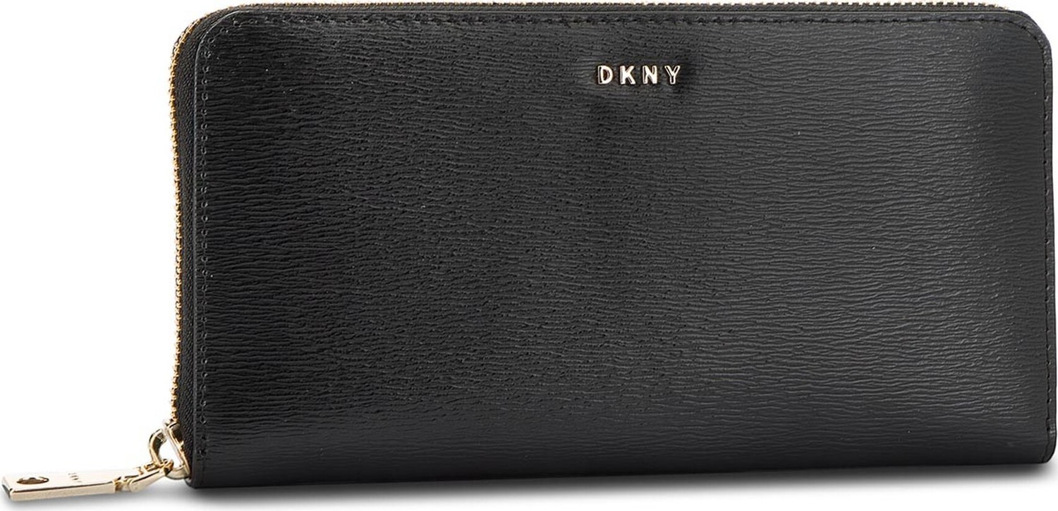 Velká dámská peněženka DKNY Bryant New Zip Around R8313658 Blk/Gold BGD