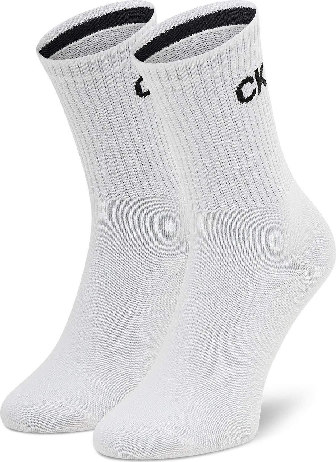 Dámské klasické ponožky Calvin Klein 701218784 White 002