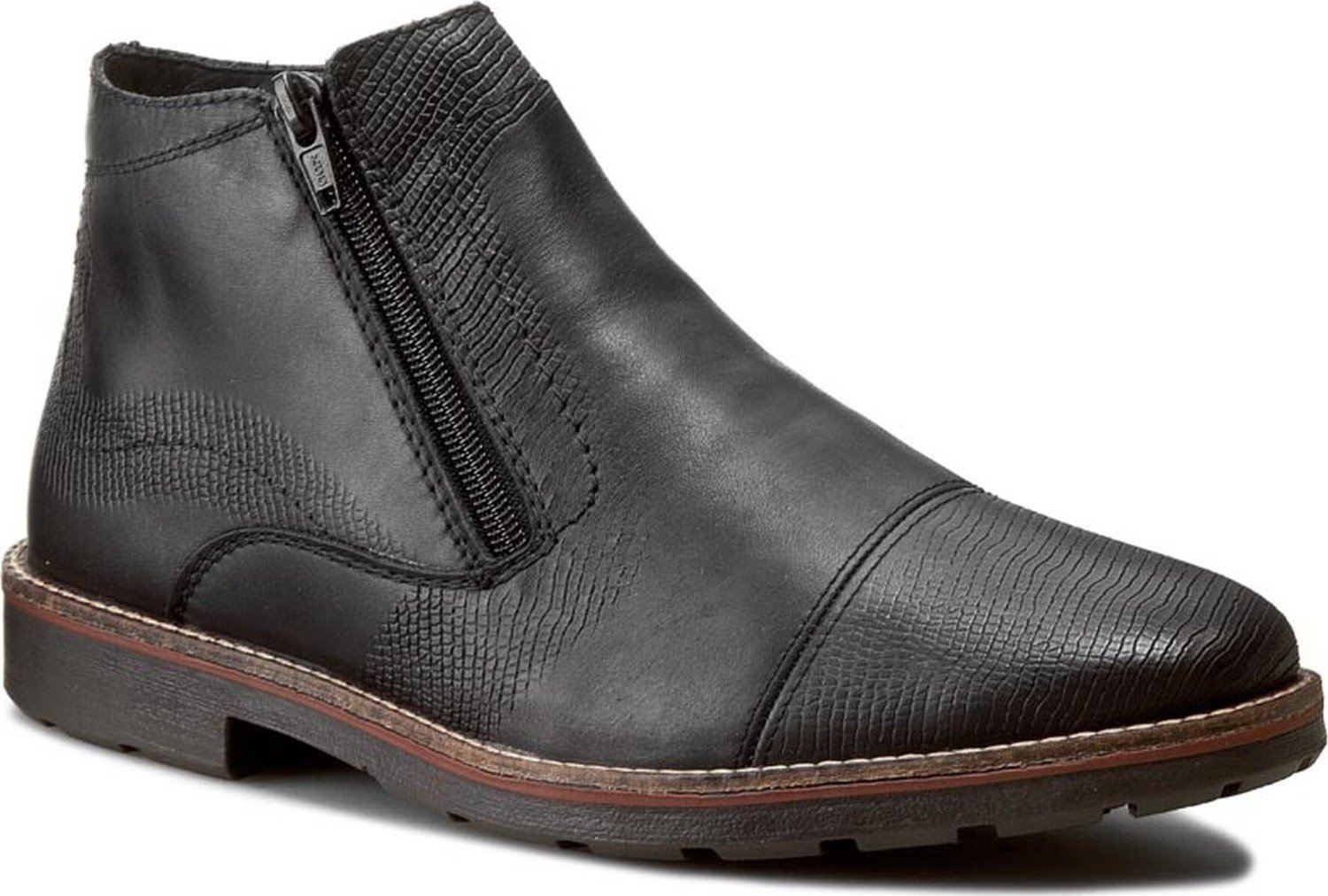 Kotníková obuv Rieker 35381-00 Black 1
