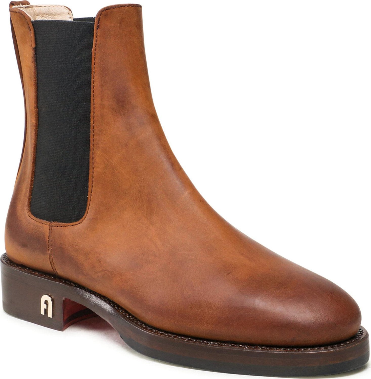 Kotníková obuv s elastickým prvkem Furla Heritage YE58FHE-250000-03B00-1007 Cognac H
