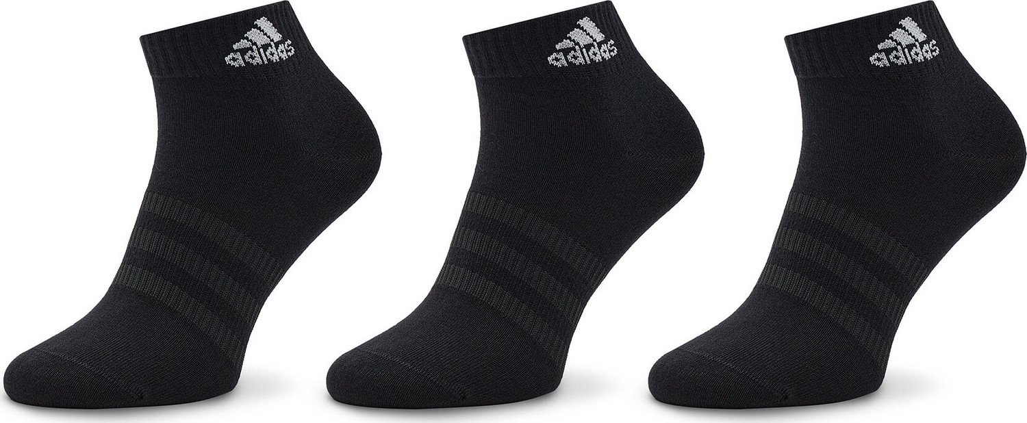 Sada 6 párů vysokých ponožek unisex adidas Cushioned IC1316 Black/White