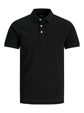 Jack&Jones Pánské polo triko JJEPAULOS Slim Fit 12136668 Black XL