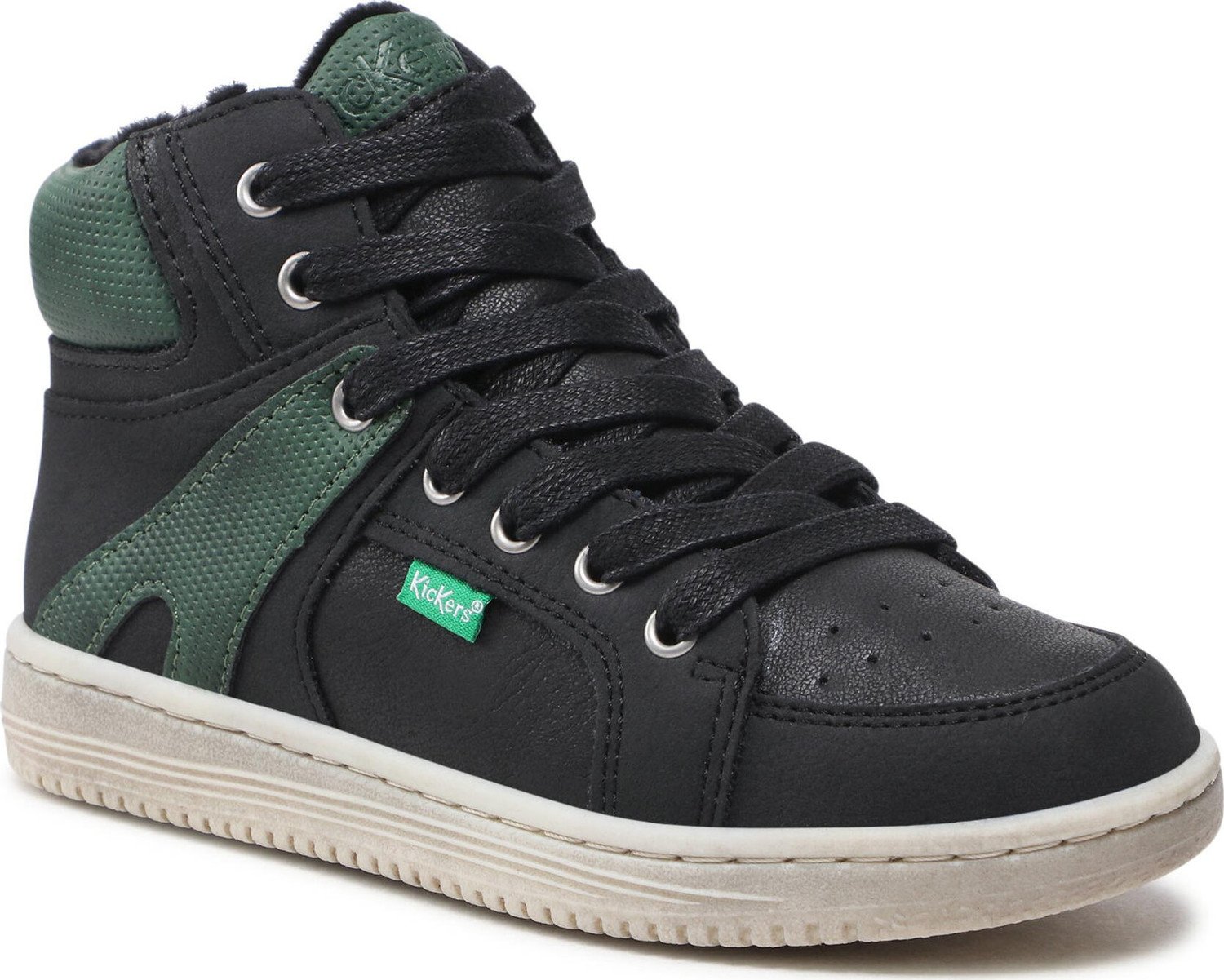 Kotníková obuv Kickers Lowell 739353-3 S Noir Vert 82