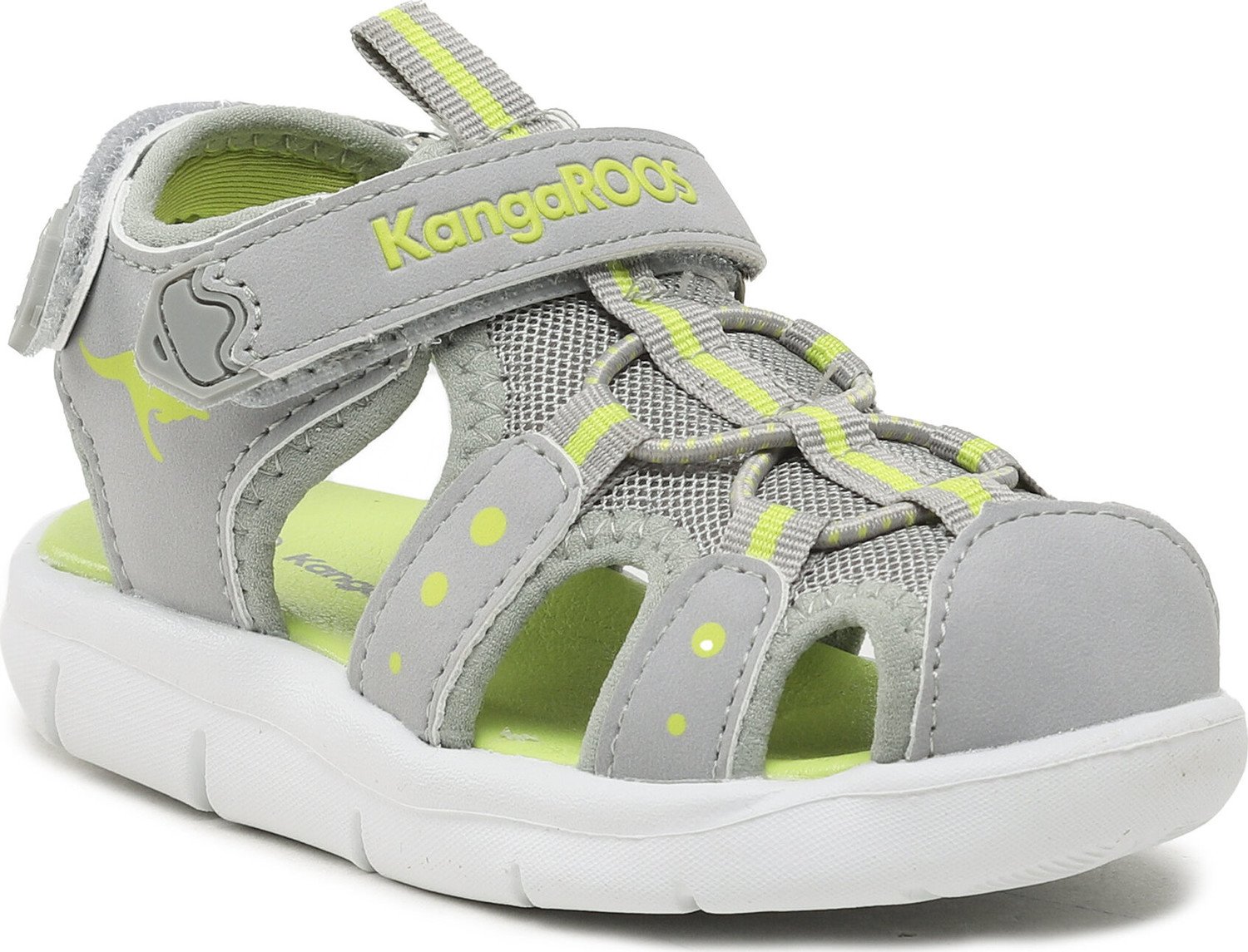 Sandály KangaRoos K-Mini 02035 000 2037 Vapor Grey/Lime