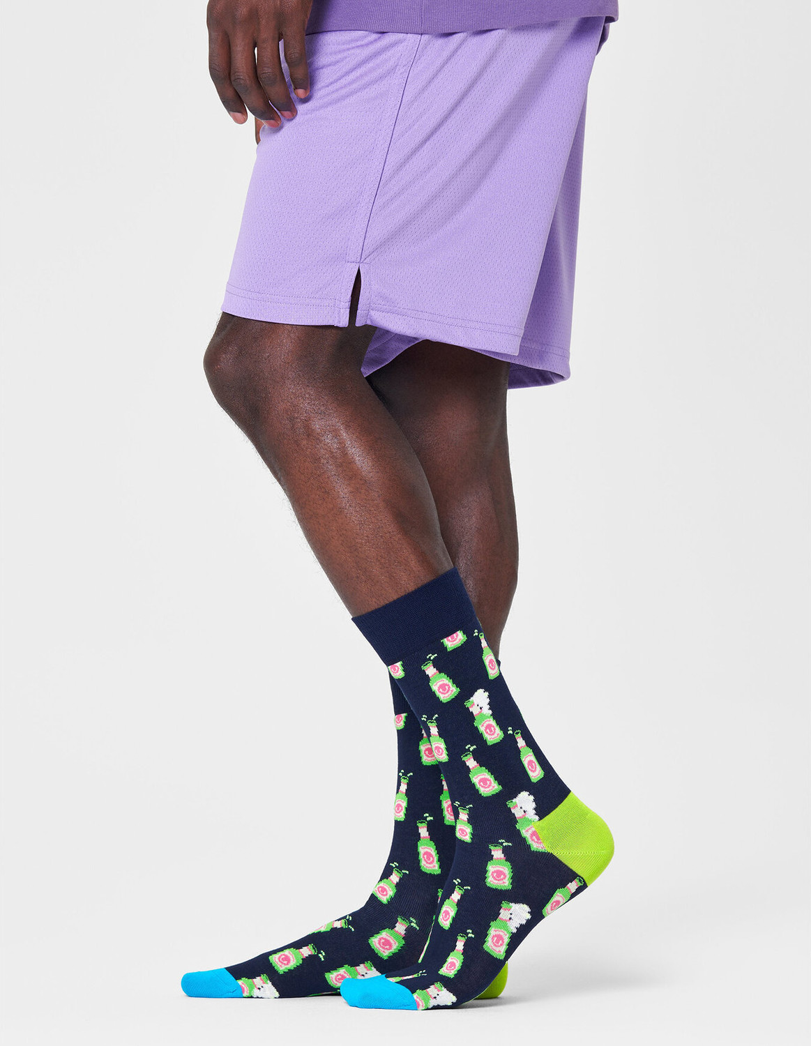 Klasické ponožky Unisex Happy Socks BEE01-6500 Tmavomodrá