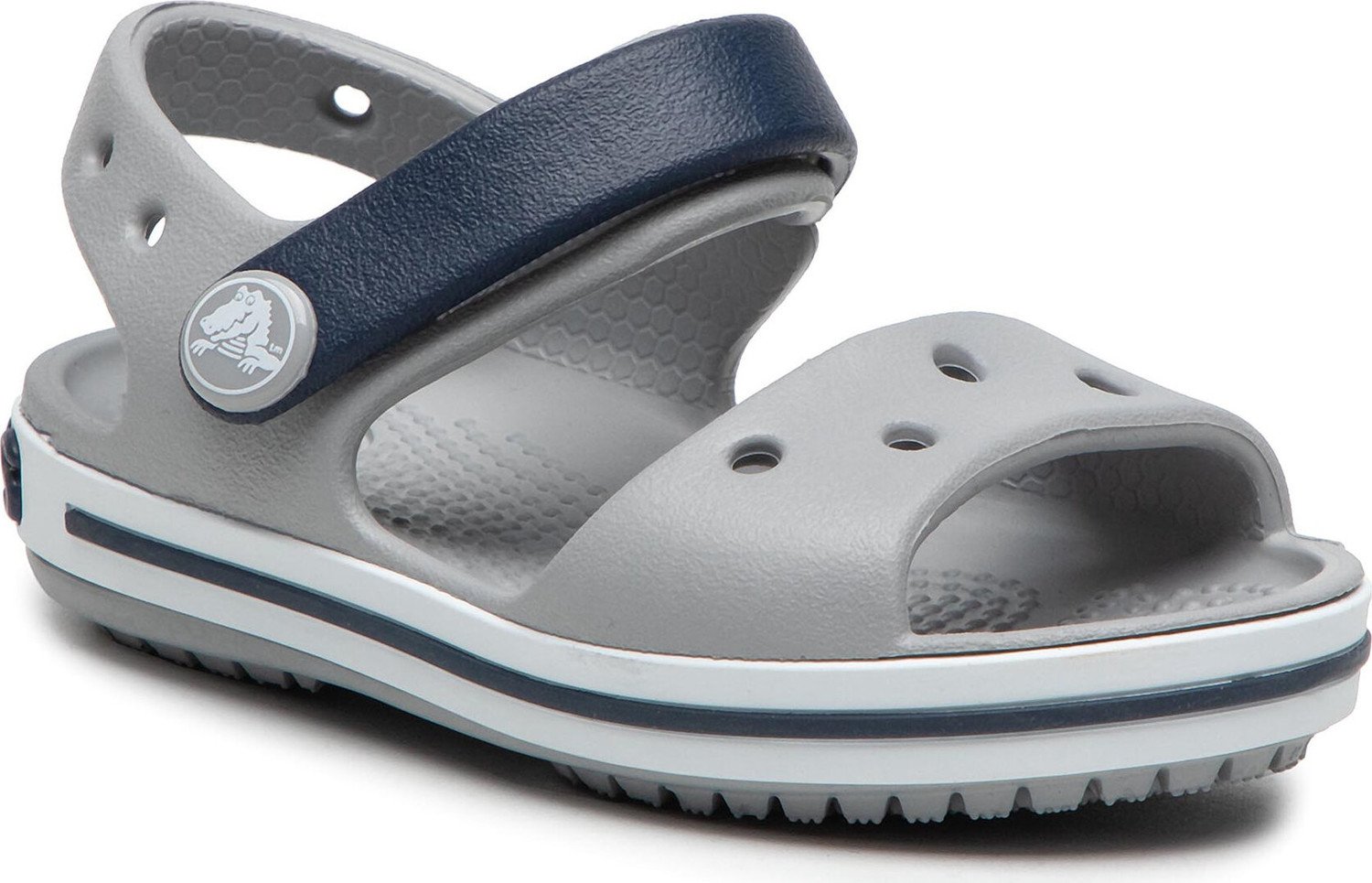 Sandály Crocs Crocband Sandal 12856 Light Grey/Navy
