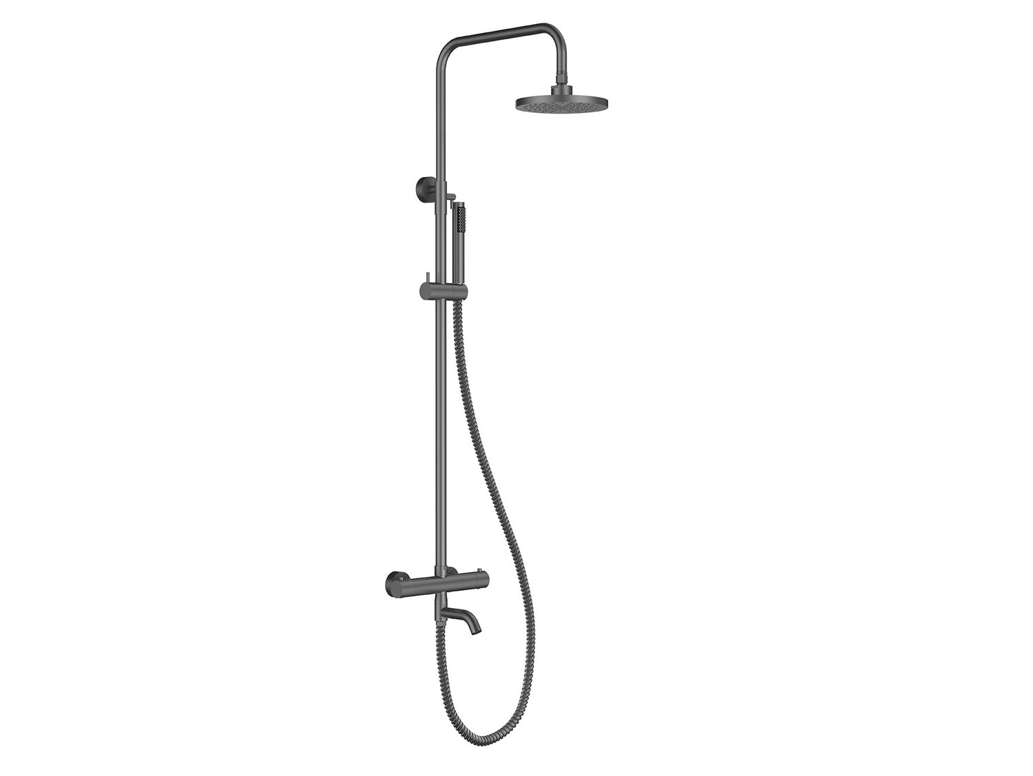 BESCO Olsen Spa  VEO BABPVNTIGR - Nástěnný termostatický sprchový a vanový set VEO grafitová