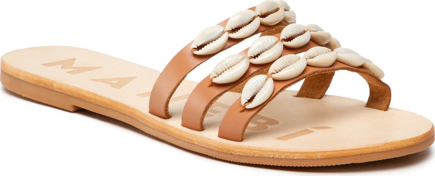 Nazouváky Manebi Leather Sandals S 0.1 Y0 Natural