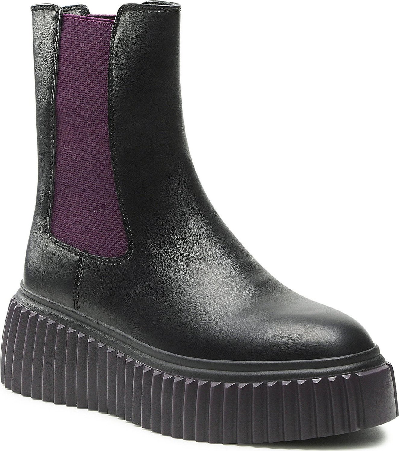 Kotníková obuv s elastickým prvkem Keddo 828126/09-03E Black/Lilac