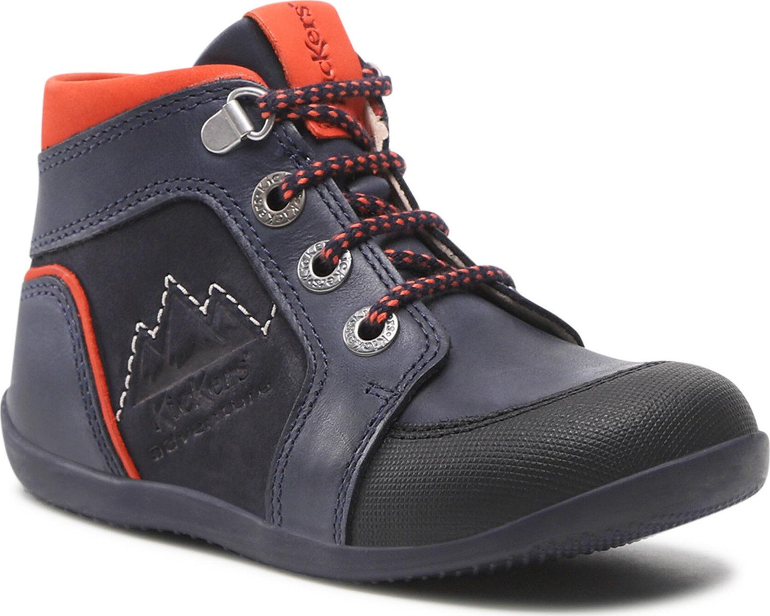 Kotníková obuv Kickers Bins Mountain 878602-10 Marine/Orange 103