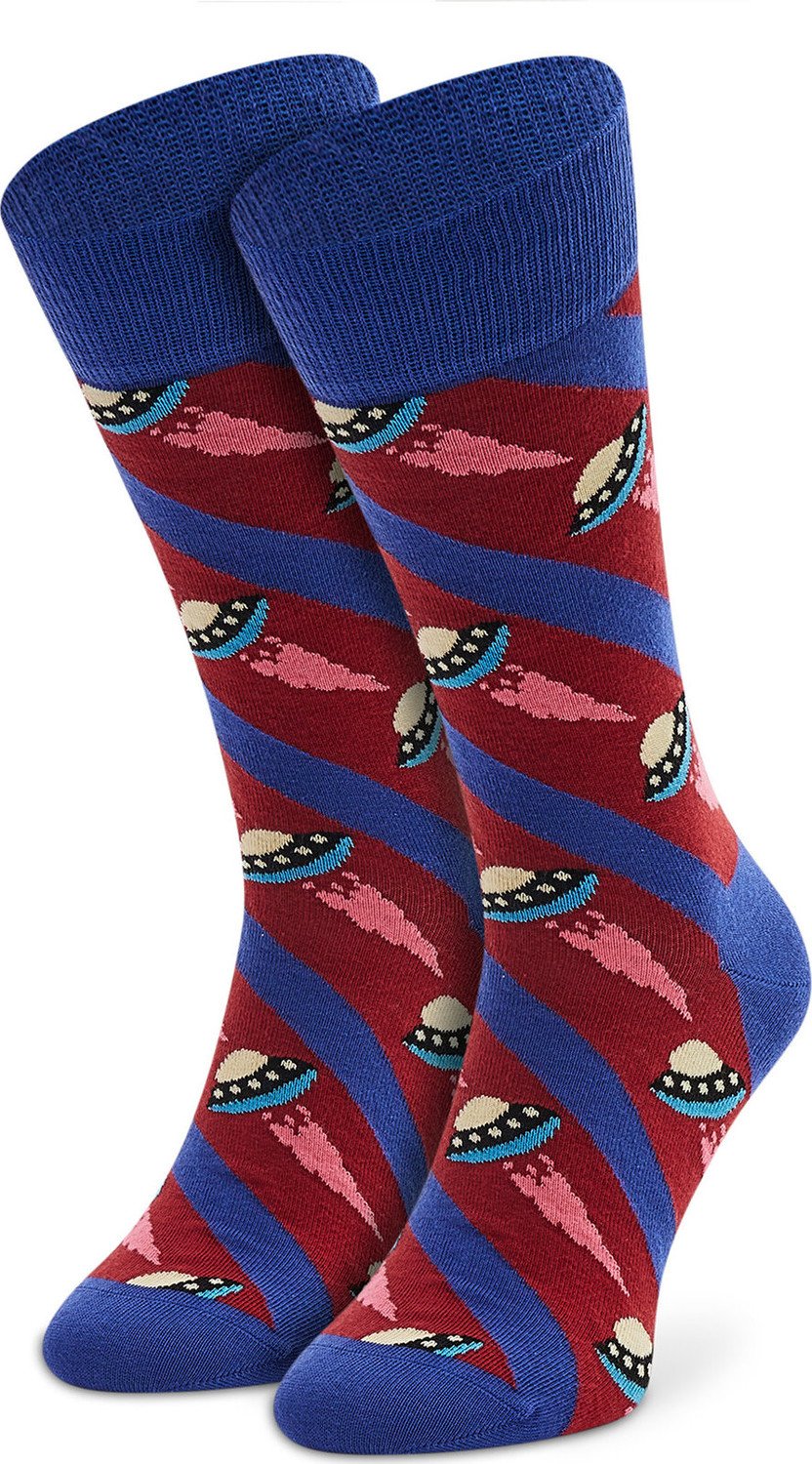 Klasické ponožky Unisex Happy Socks UFO01-6500 Fialová