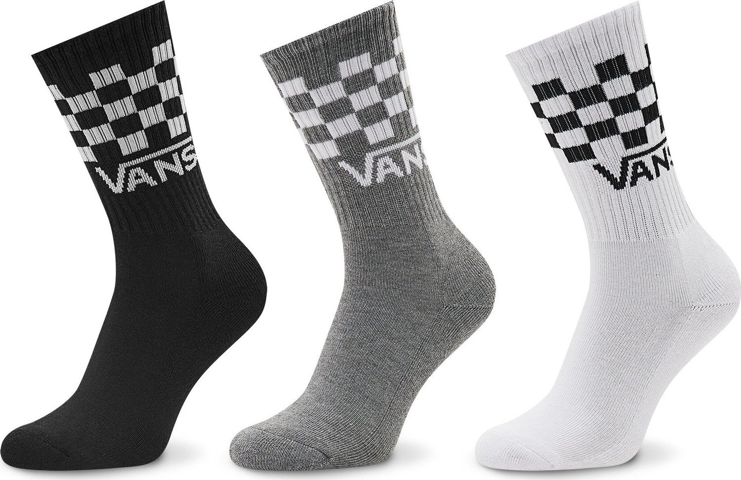 Sada 3 párů dětských vysokých ponožek Vans By Classic Check VN0A3ZDR4481 Multi