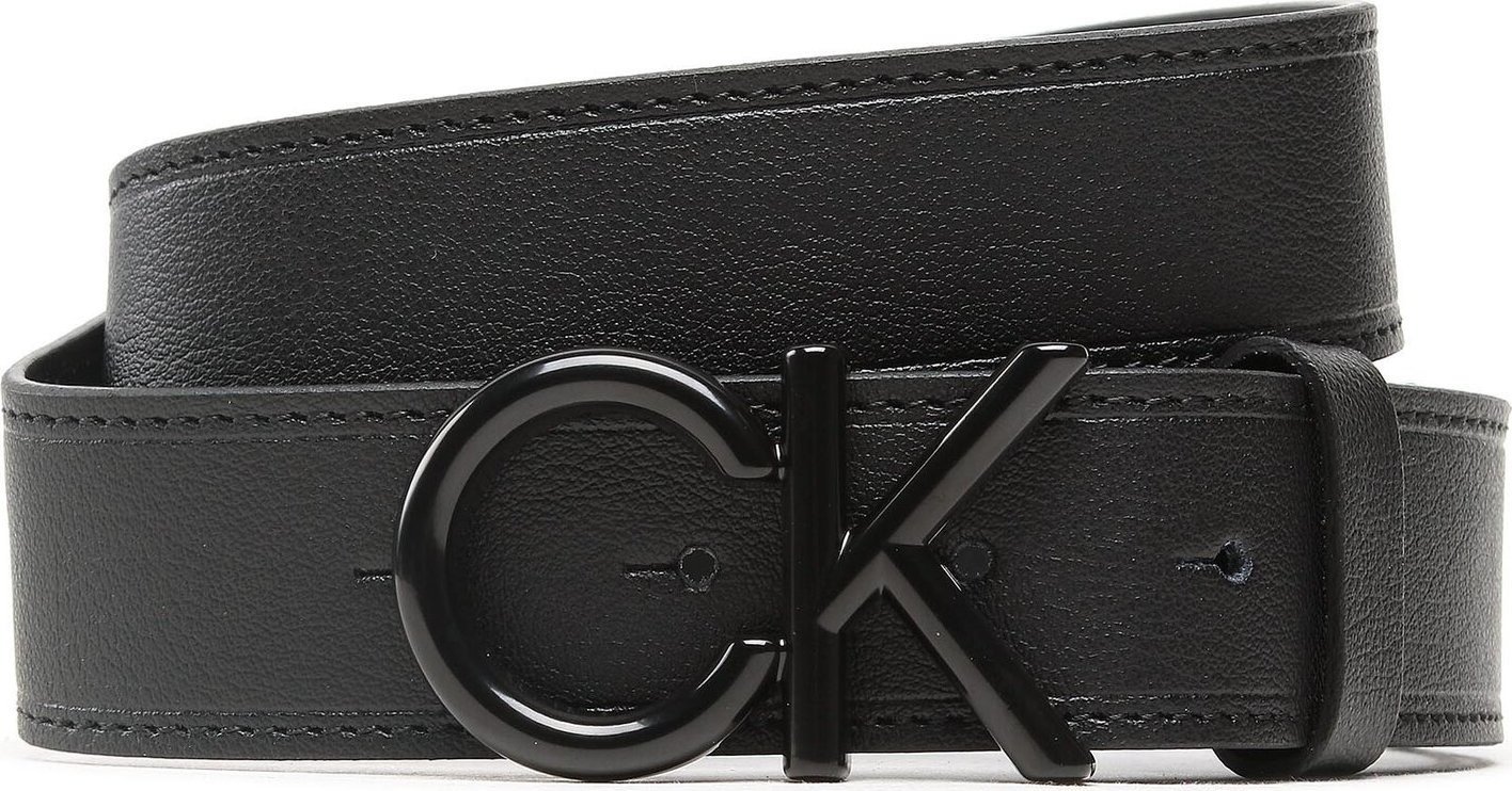 Pánský pásek Calvin Klein Adj Ck Metal Bobe Black 35Mm K50K510623 BAX