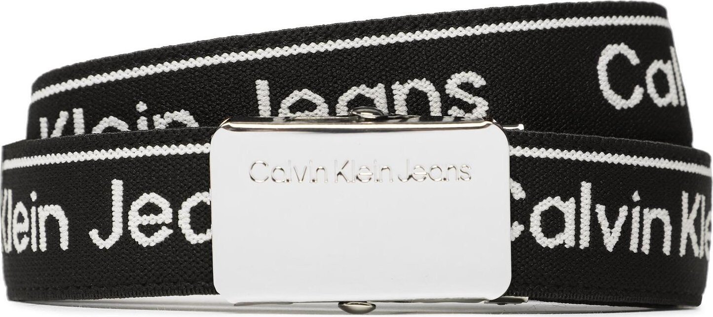 Dětský pásek Calvin Klein Jeans Logo Taupe Buckle Belt IU0IU00393 BEH
