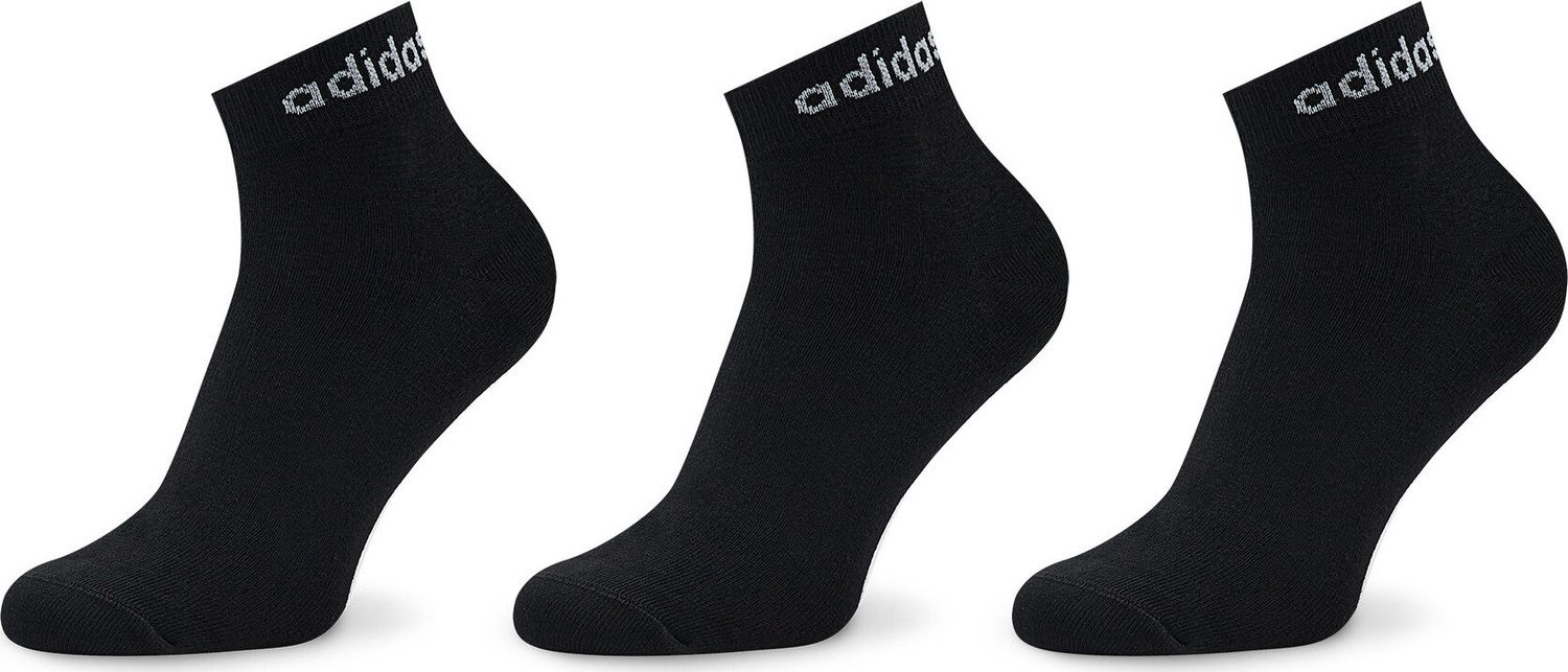 Sada 3 párů vysokých ponožek unisex adidas IC1305 Black