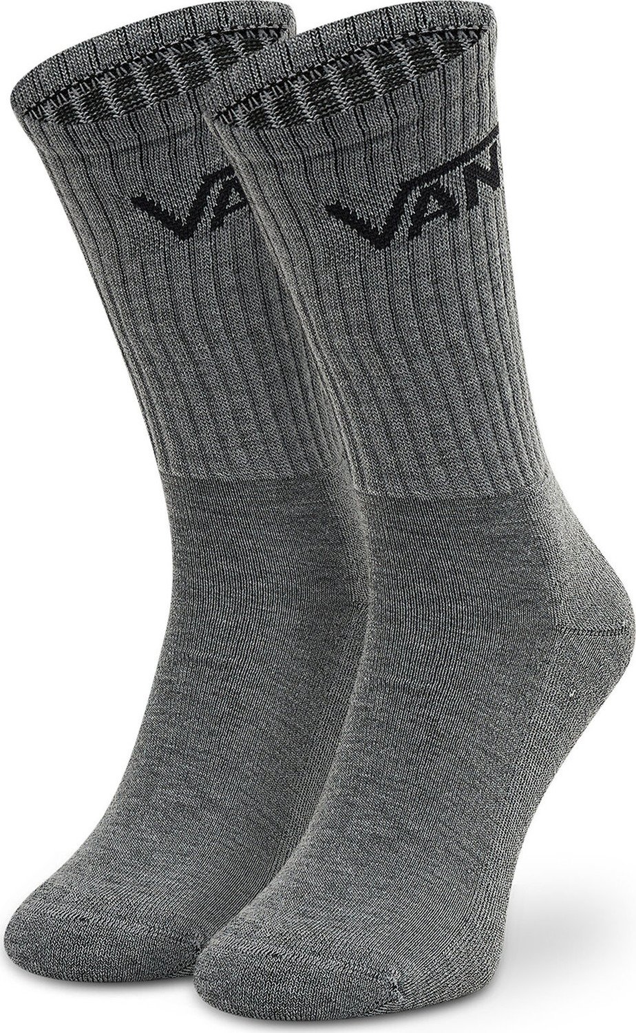 Sada 3 párů vysokých ponožek unisex Vans Mn Classic Crew VN000XRZHTG1 Heather Grey