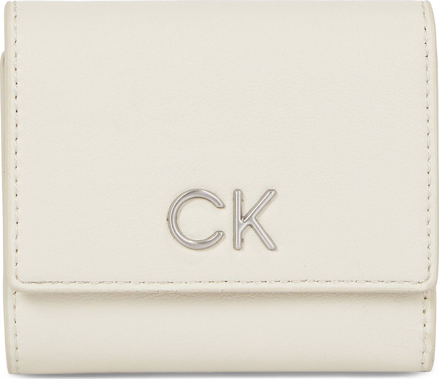 Dámská peněženka Calvin Klein Re-Lock Trifold Xs K60K611094 Dk Ecru PC4