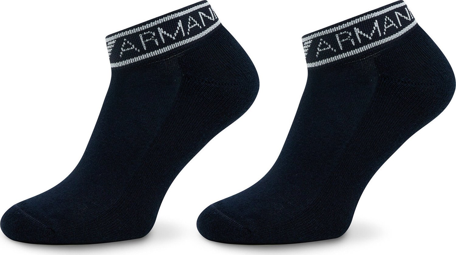 Sada 2 párů pánských nízkých ponožek Emporio Armani 292304 3R227 00135 Marine