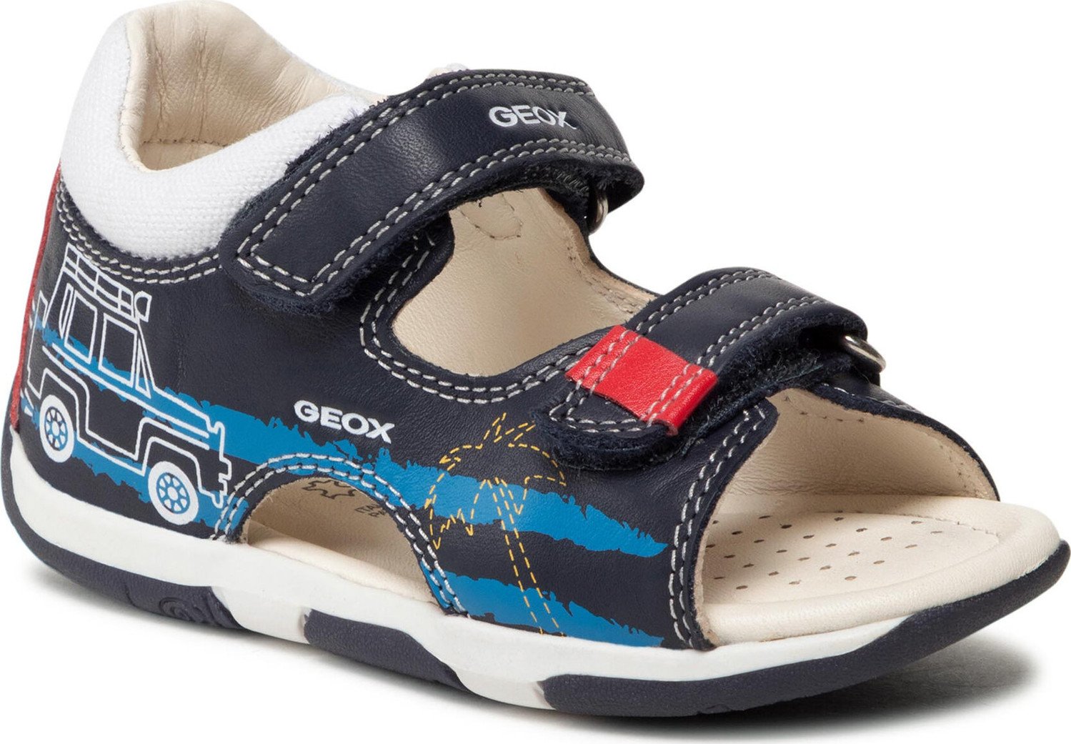 Sandály Geox B S.Tapuz B. C B150XC 08510 C0735 Navy/Red