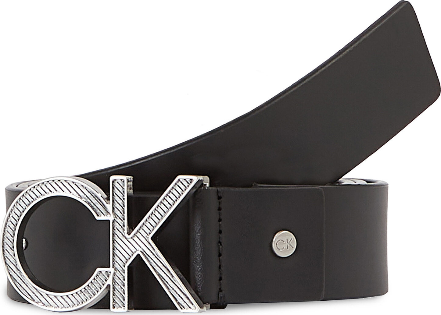 Pánský pásek Calvin Klein Adj Ck Metal Diagonal K50K510926 Ck Black BAX