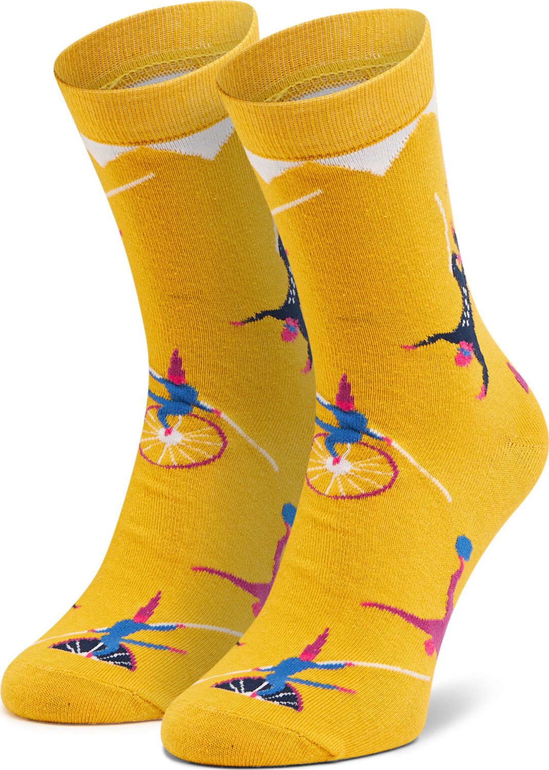Klasické ponožky Unisex Dots Socks DTS-SX-441-Y Žlutá