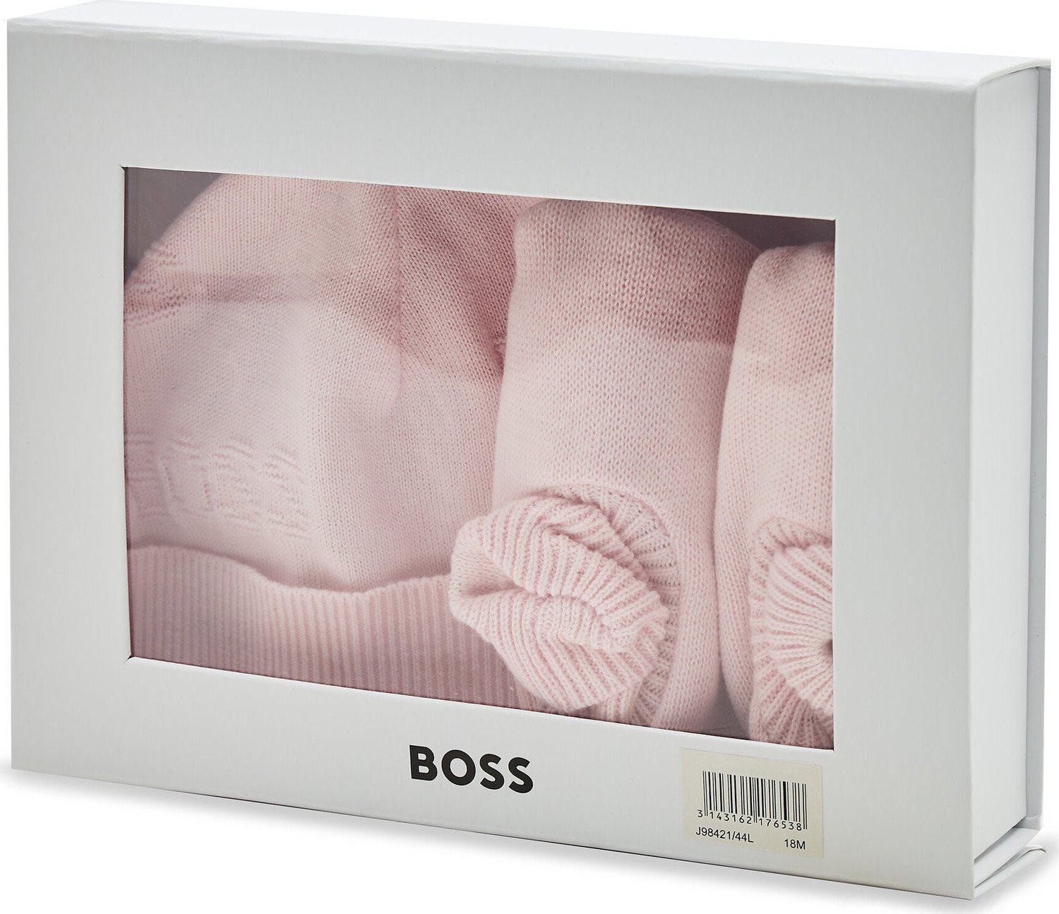 Set čepice a ponožky Boss J98421 Pink Pale 44L