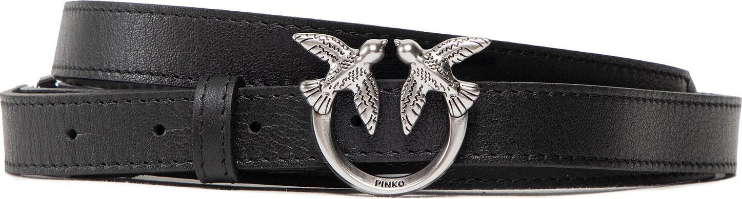 Dámský pásek Pinko PINKO-Love Double Bling Belt H2 Black Z990