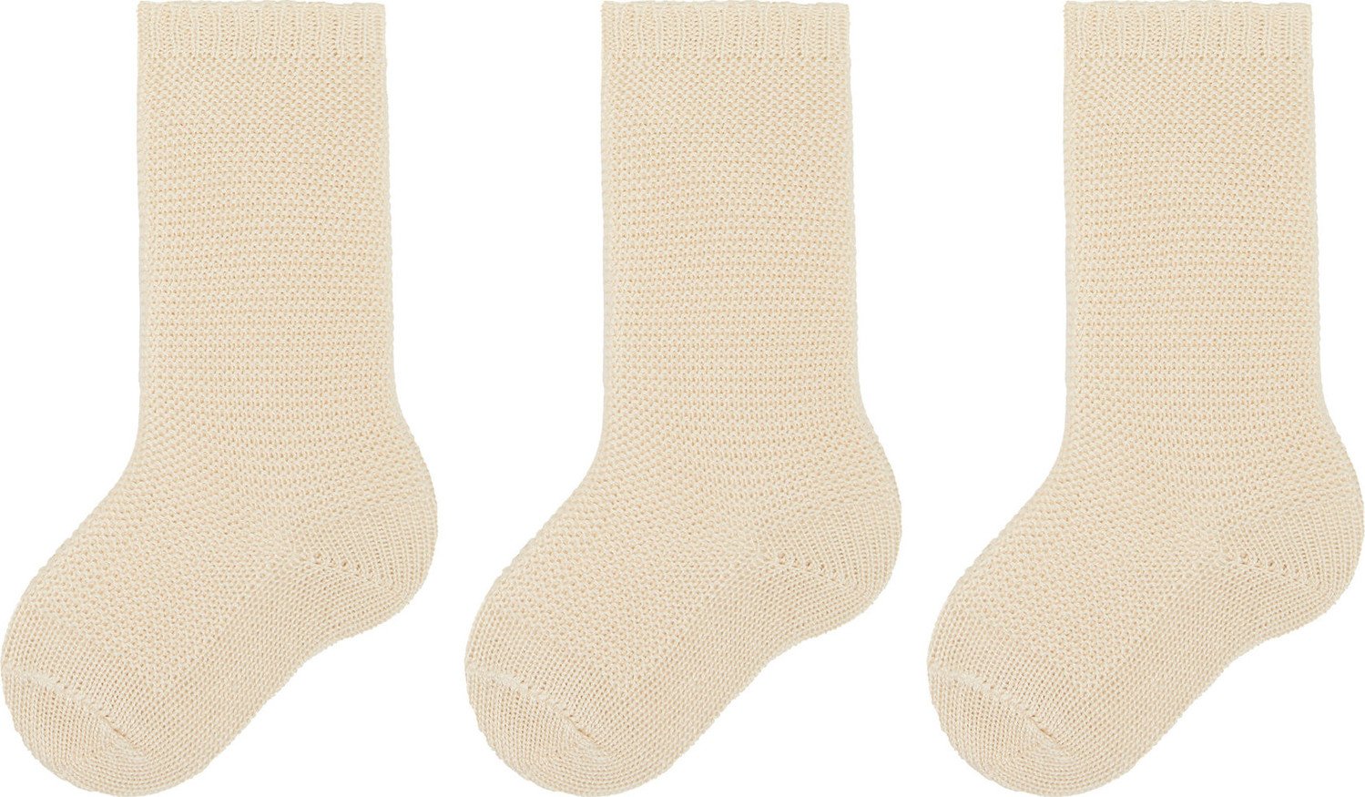 Sada 3 párů dětských vysokých ponožek Condor 2.008/2 Linen 0304