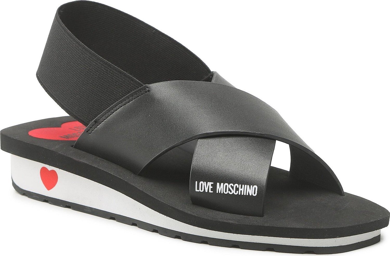 Sandály LOVE MOSCHINO JA16123G1GI40000 Nero