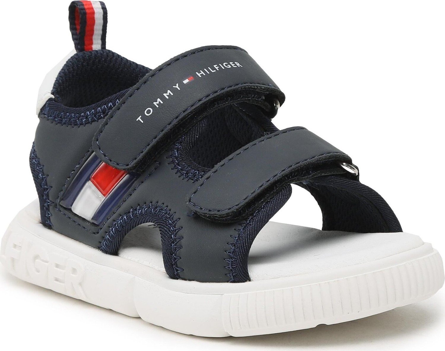 Sandály Tommy Hilfiger Flag Velcro Sandal T1B2-32900-1355 S Blue 800