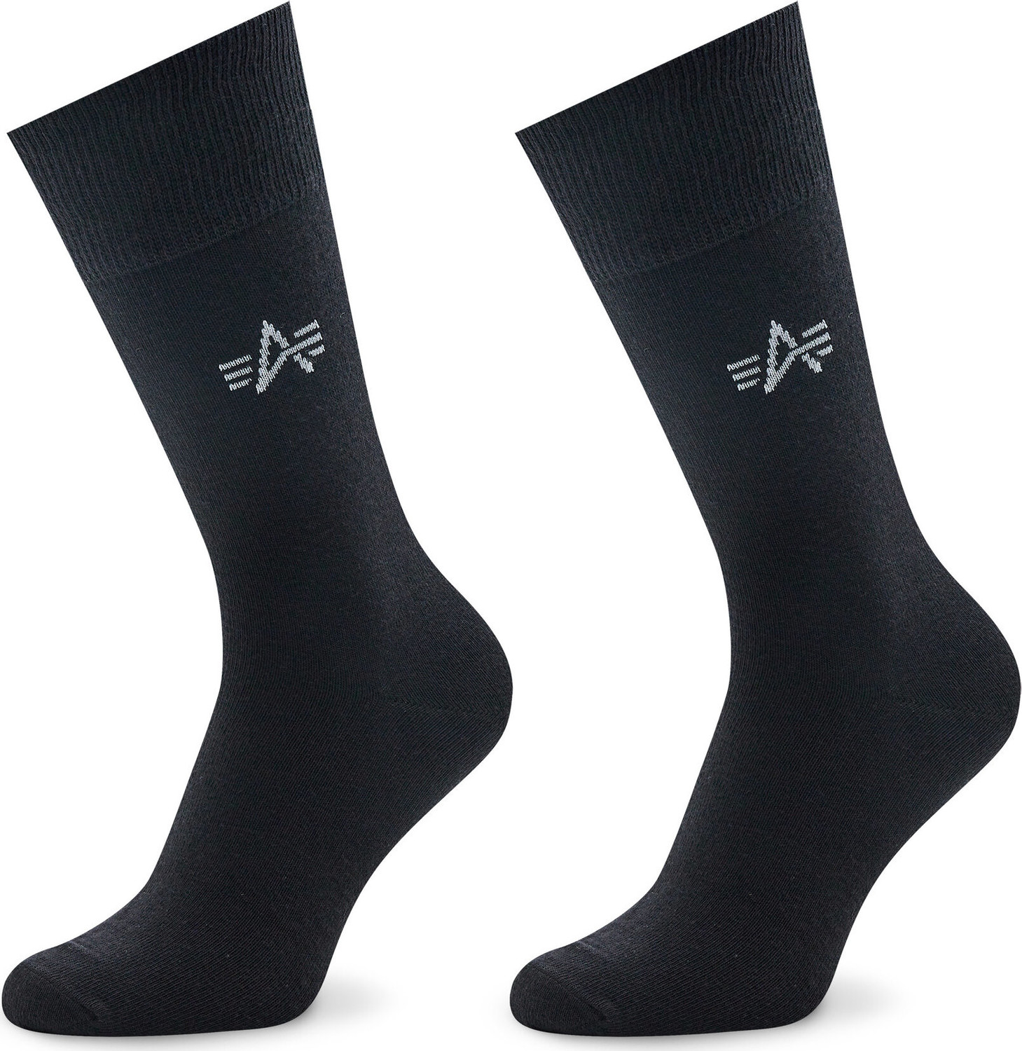 Sada 3 párů pánských vysokých ponožek Alpha Industries Basic 118929 Black 03