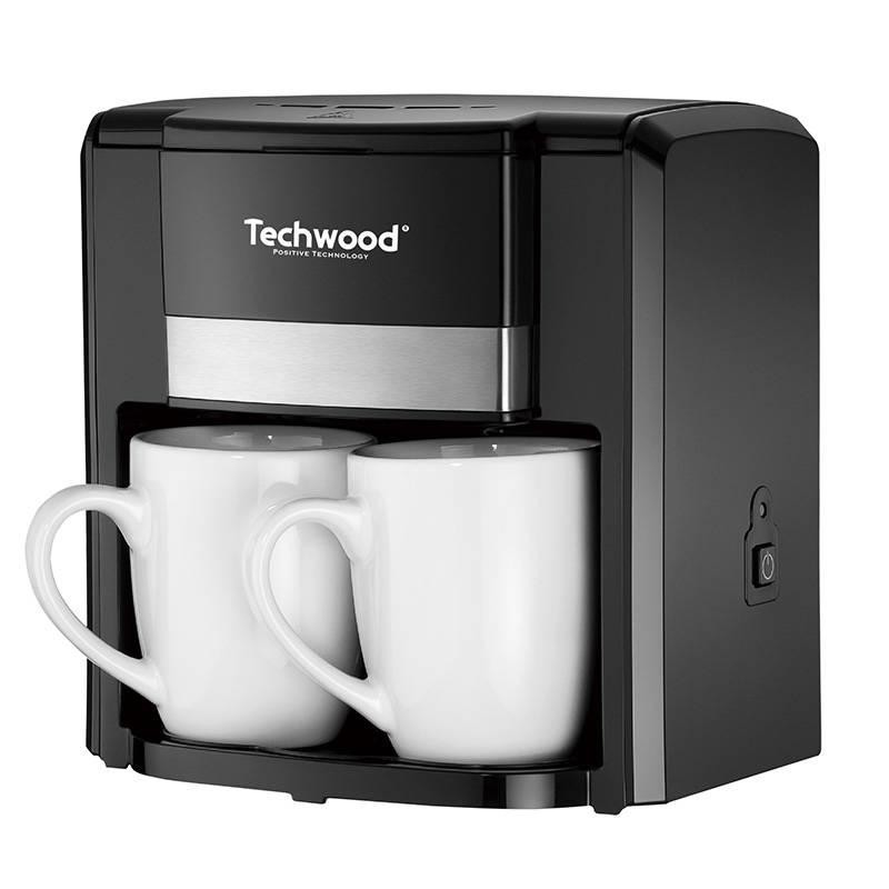 Filtrační kávovar Techwood na 2 šálky (černý)