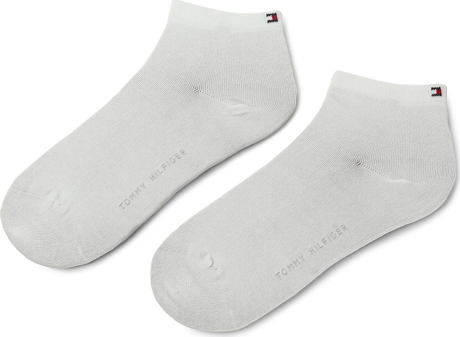 Sada 2 párů dámských nízkých ponožek Tommy Hilfiger Dobotex BV 373001001 White 300