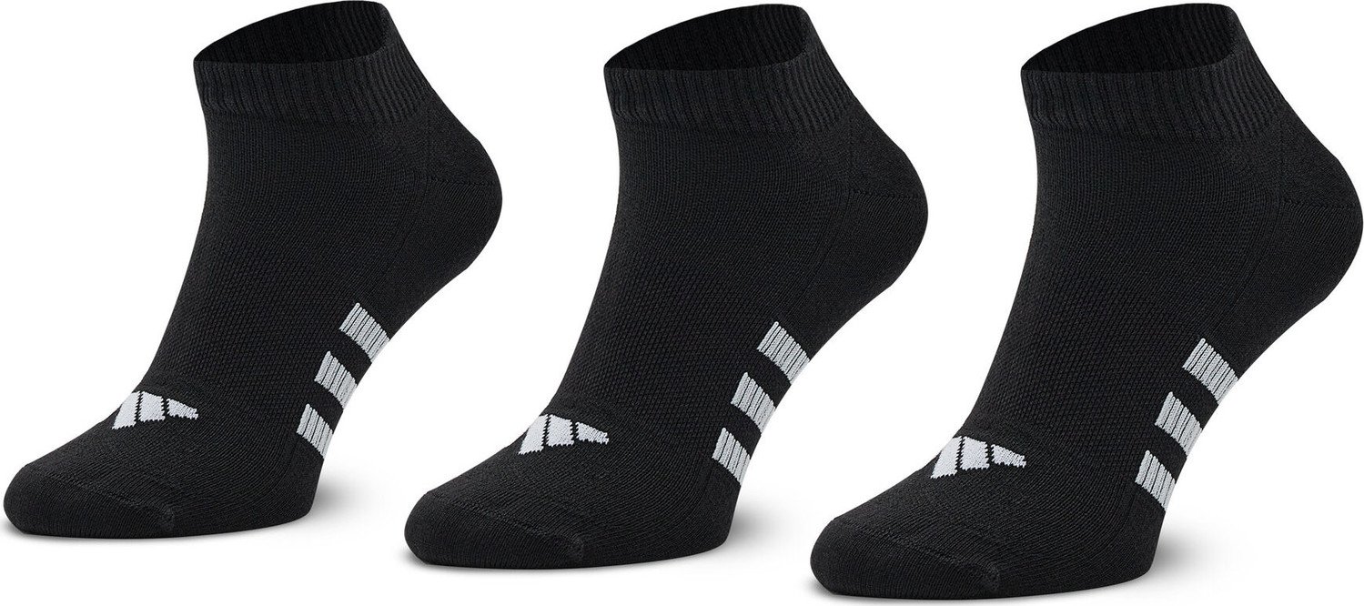 Sada 3 párů dámských nízkých ponožek adidas Light IC9529 Black