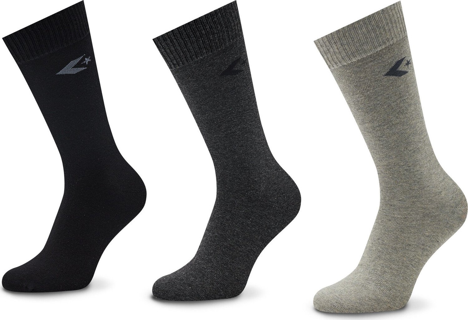 Sada 3 párů pánských vysokých ponožek Converse E745H-3020 Barevná