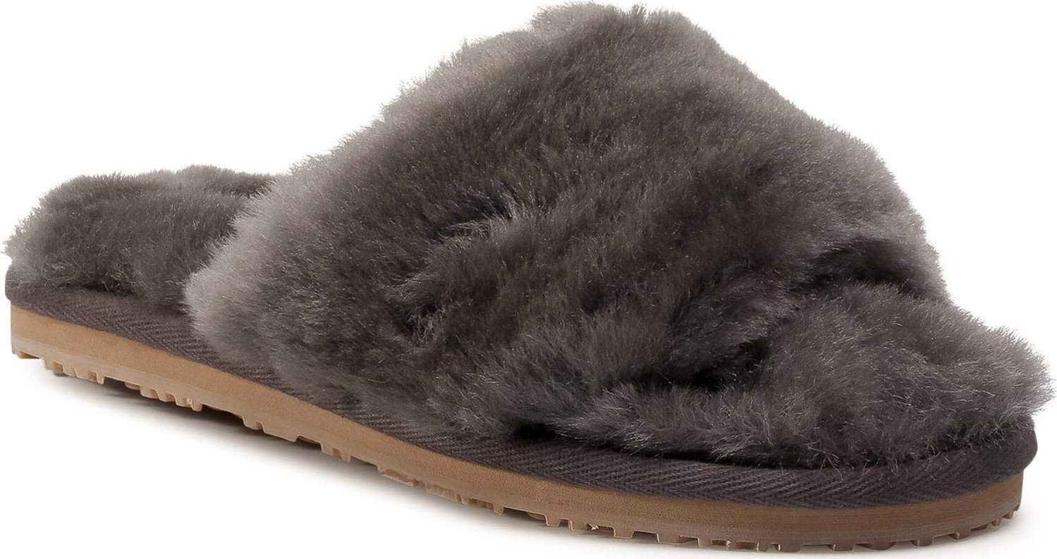 Nazouváky Mou Sheepskin Fur Slide Slipper FW161001L Cha