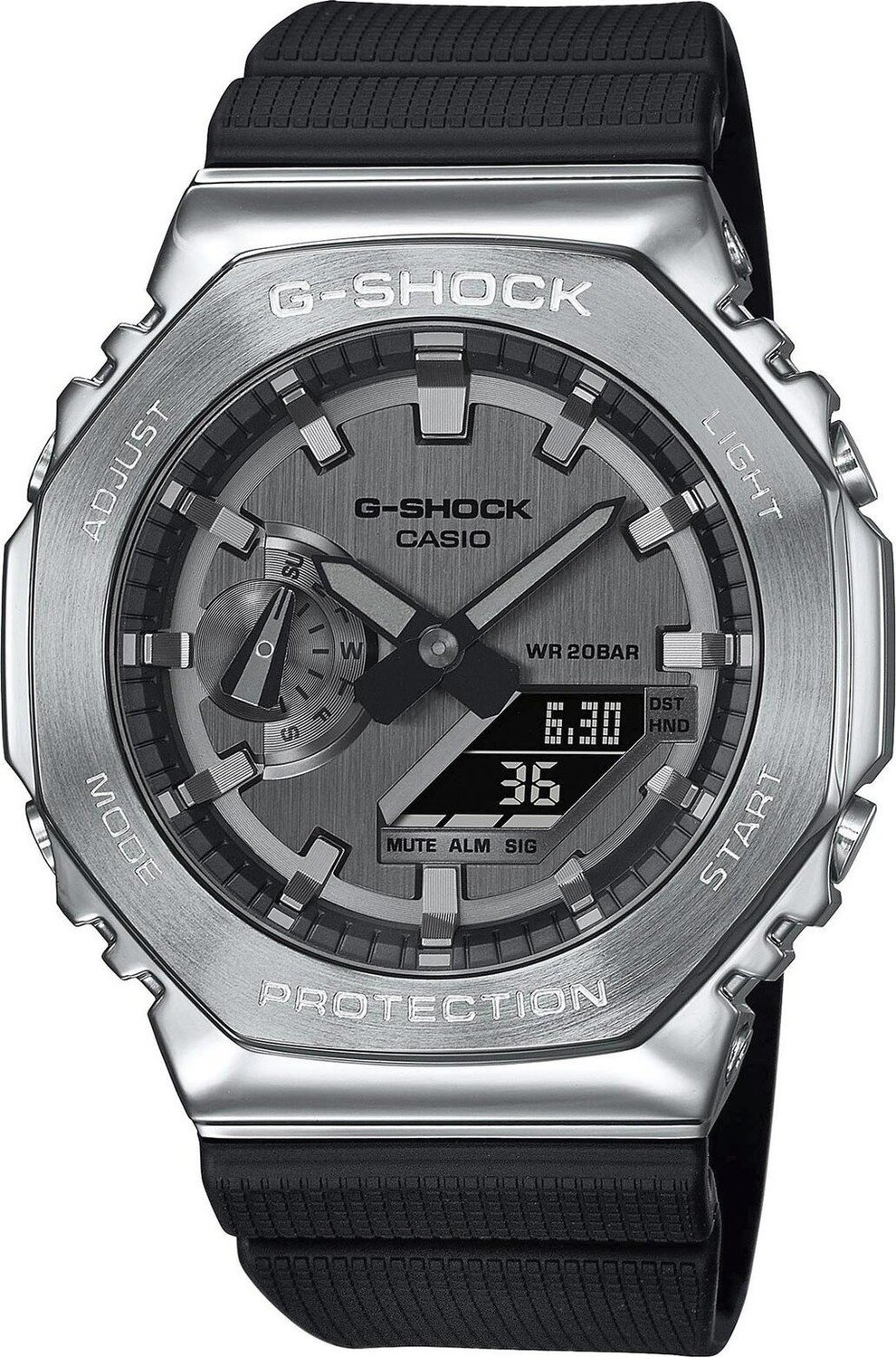Hodinky G-Shock GM-2100-1AER Black/Silver