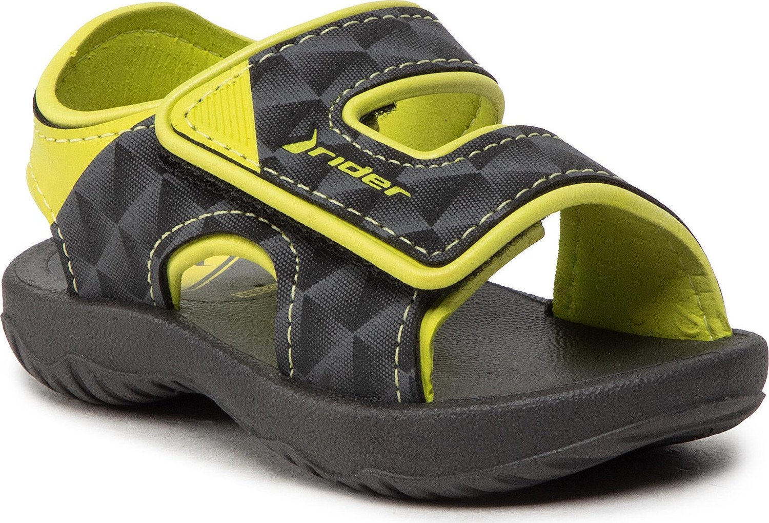 Sandály Rider Basic Sandal V Baby 83070 Black/Neon Yellow 25135