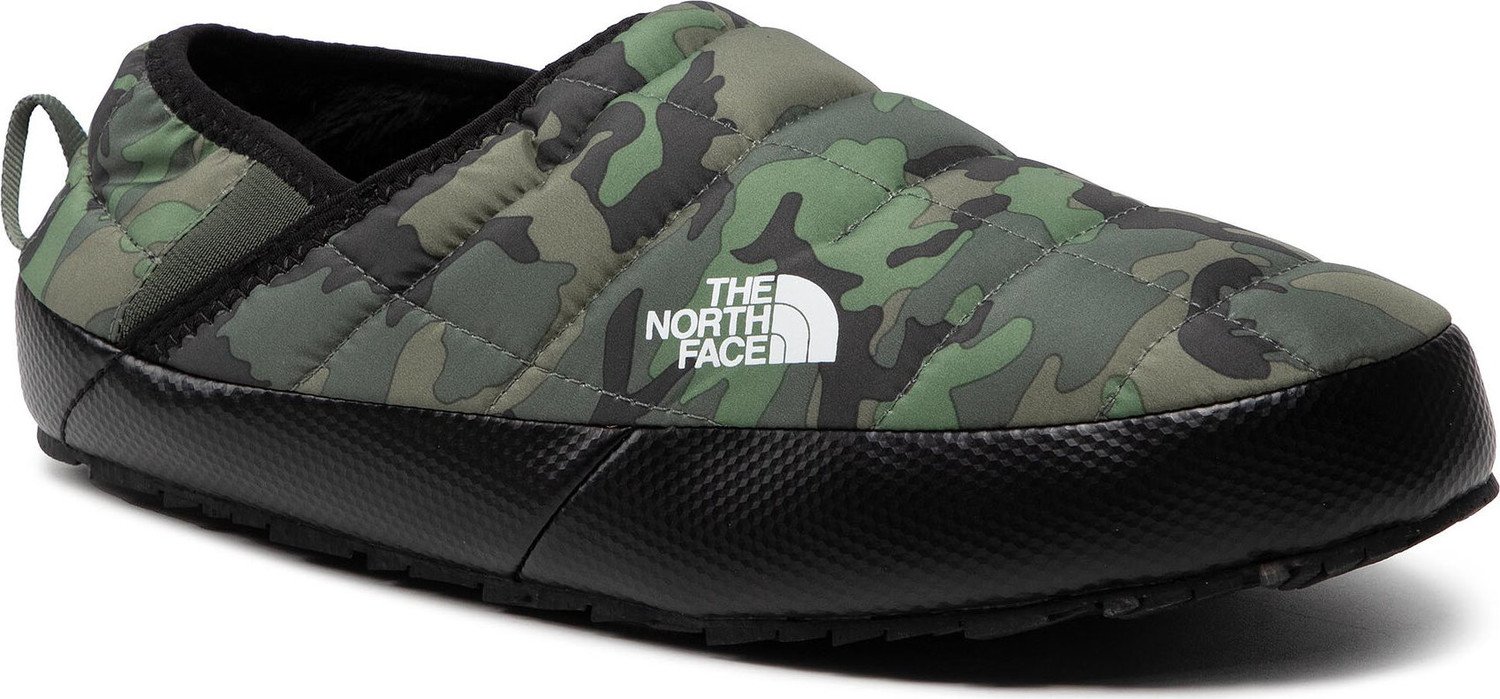 Bačkory The North Face Thermoball Traction Mule V NF0A3UZN33U Thyme Brushwood Camo Print/Thyme