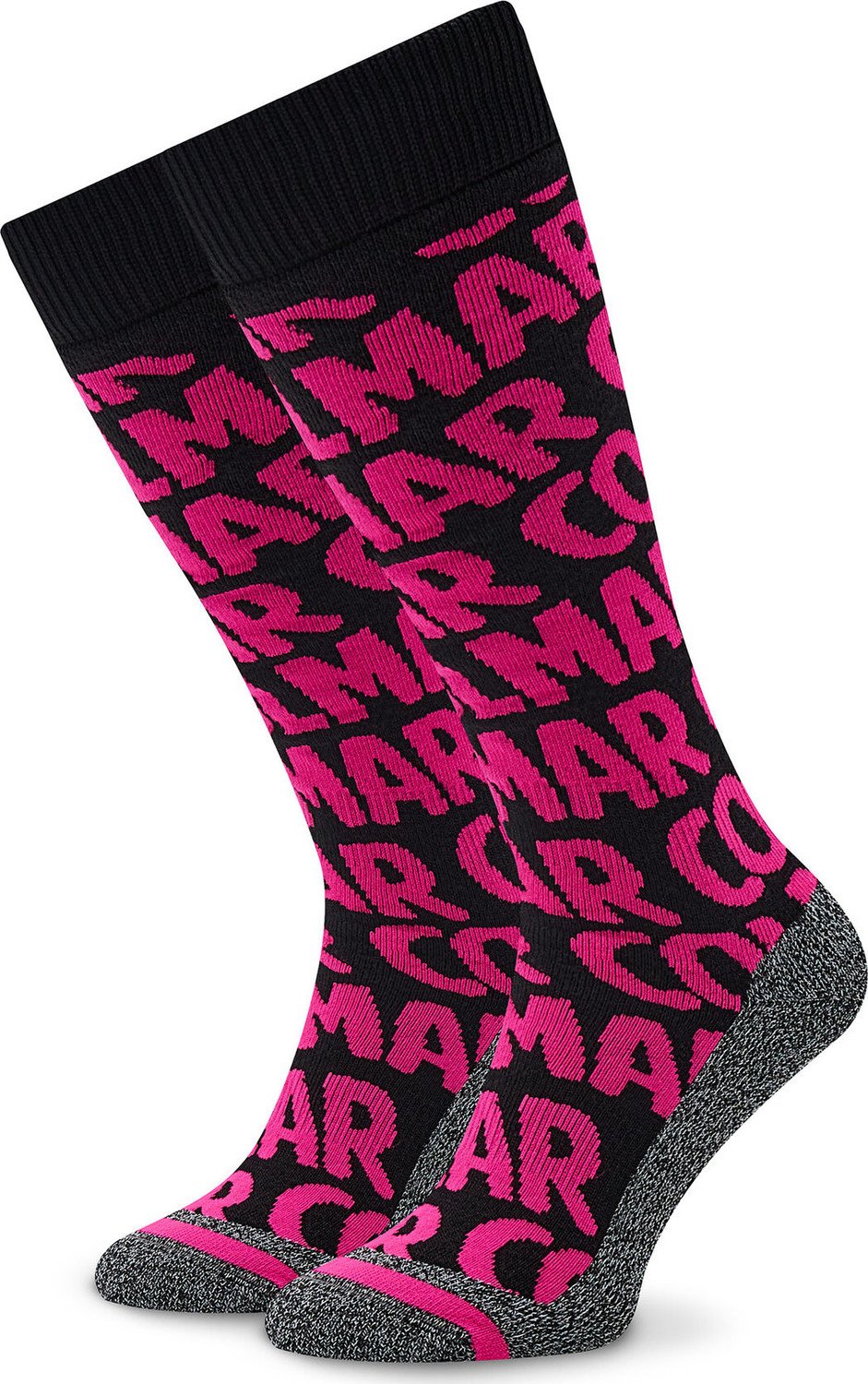 Klasické ponožky Unisex Colmar Wording 5280 5VG Neon Pink/Black 198