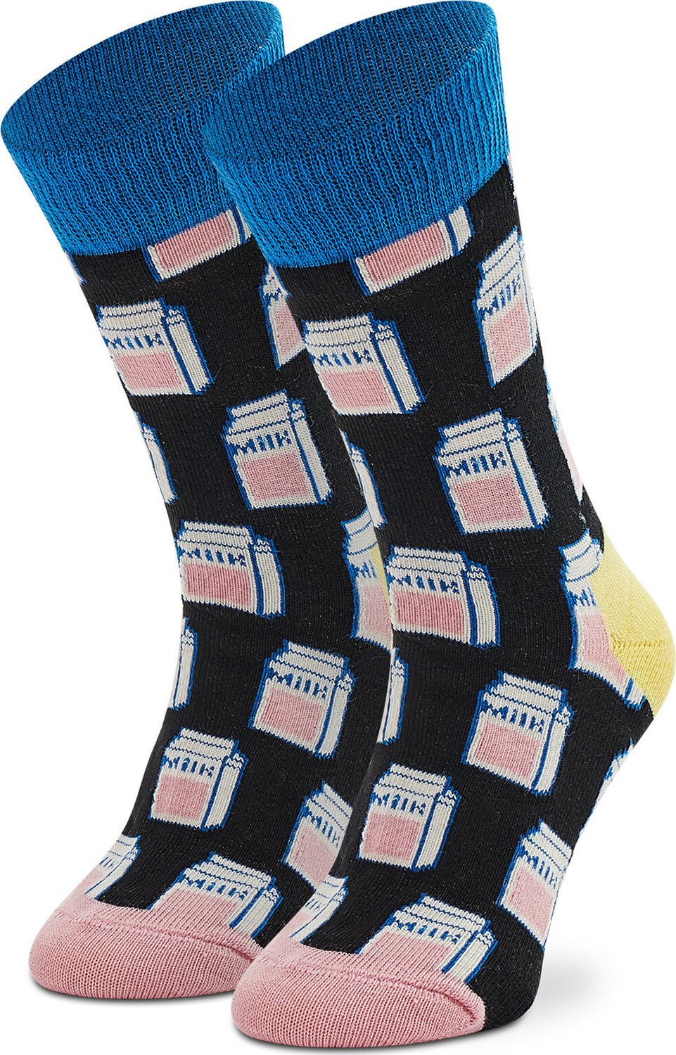 Vysoké dětské ponožky Happy Socks KMIL01-9300 Černá