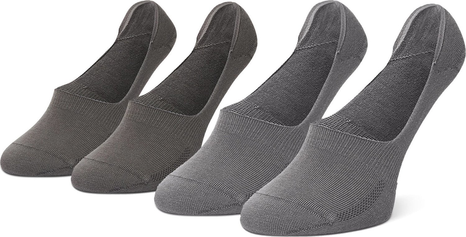 Sada 2 párů kotníkových ponožek unisex Levi's® 37157-0191 Middle Grey Melange
