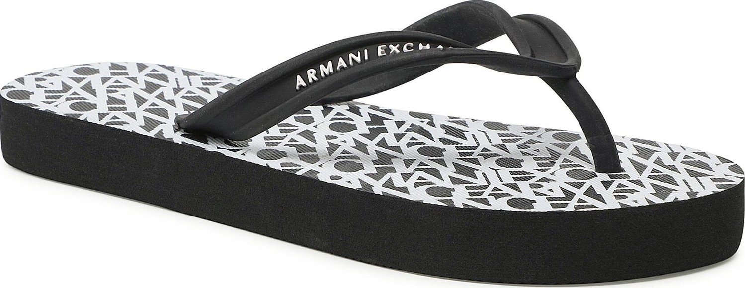 Žabky Armani Exchange XDQ010 XV700 S526 Black/Optic White
