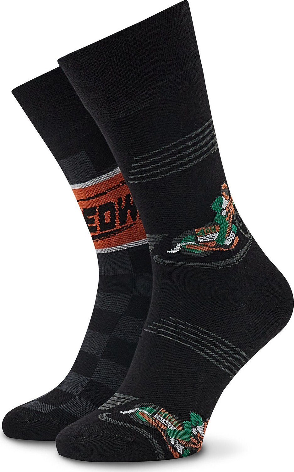 Klasické ponožky Unisex Funny Socks Slag SM1/75 Černá