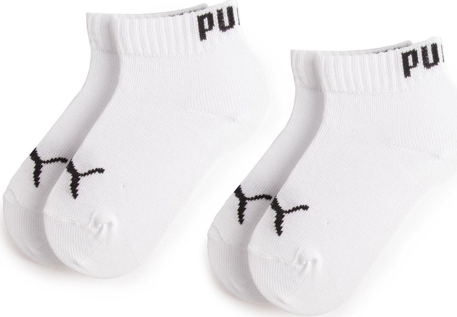 Sada 2 párů dětských nízkých ponožek Puma 194011001 White 300