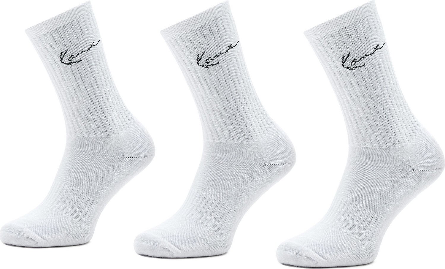 Sada 3 párů pánských vysokých ponožek Karl Kani Signature 3003748 White