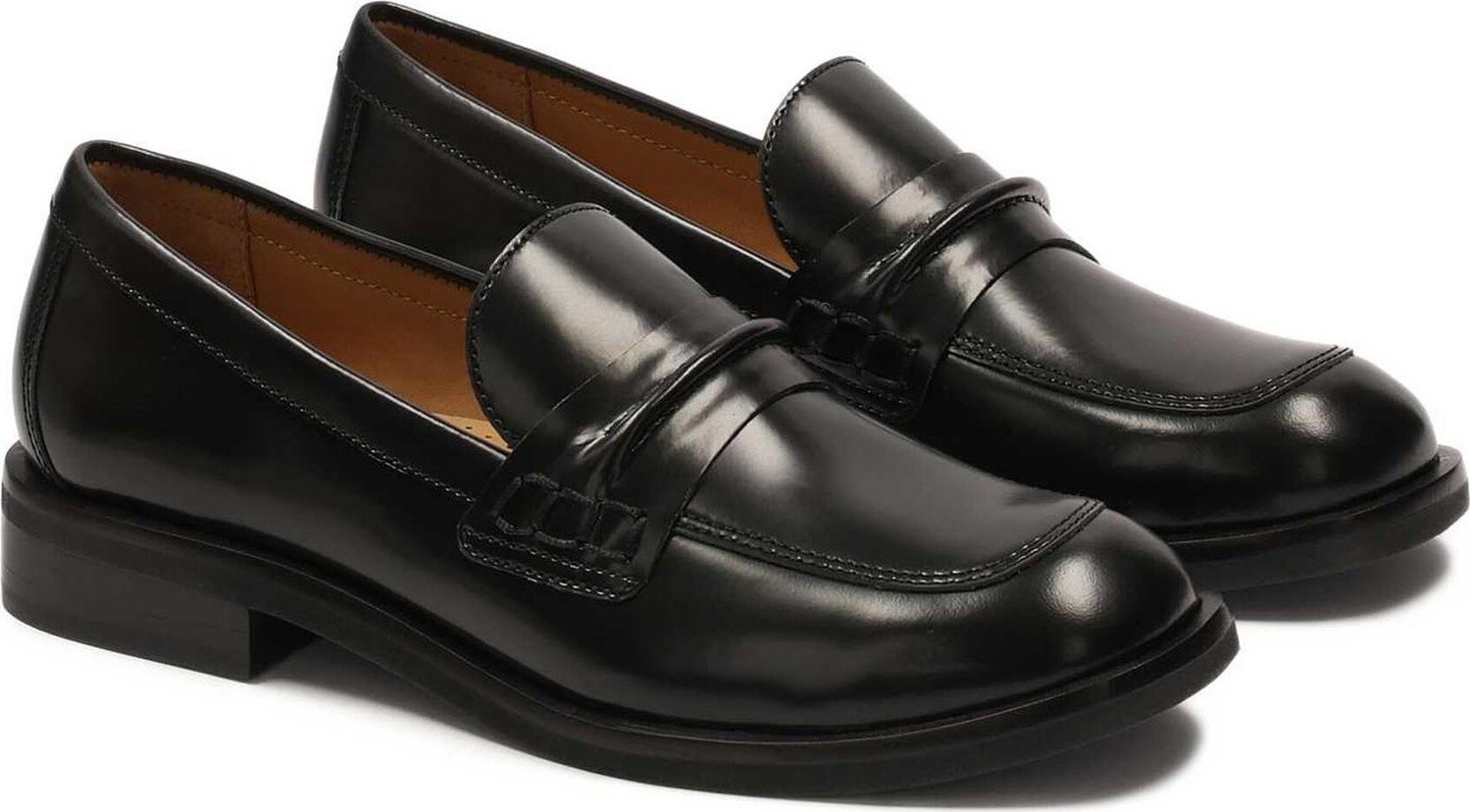 Loafersy Kazar Stris 82570-09-00 Czarny