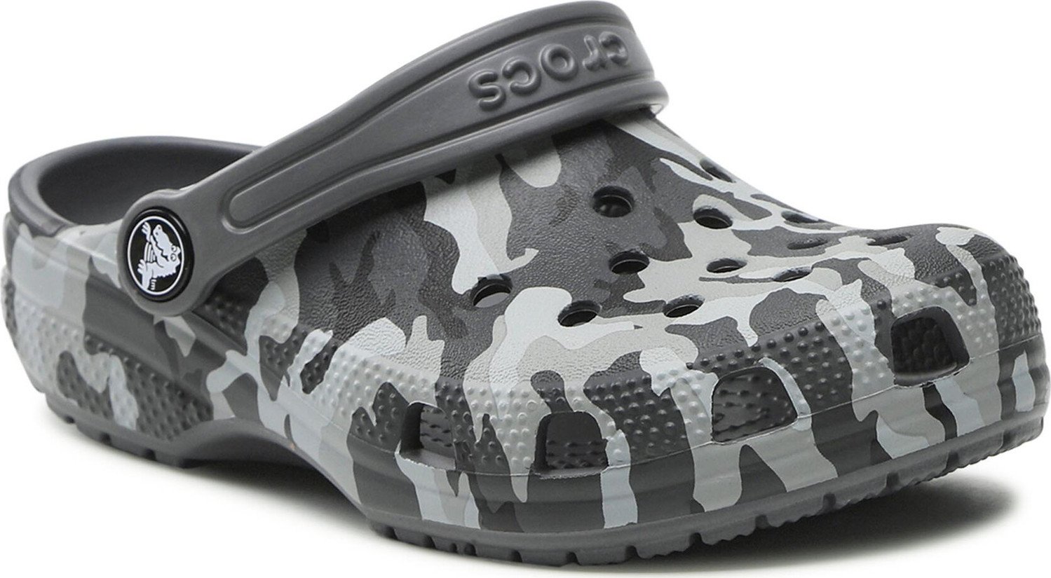 Nazouváky Crocs Classic Camo Clog 207594 Black/Grey
