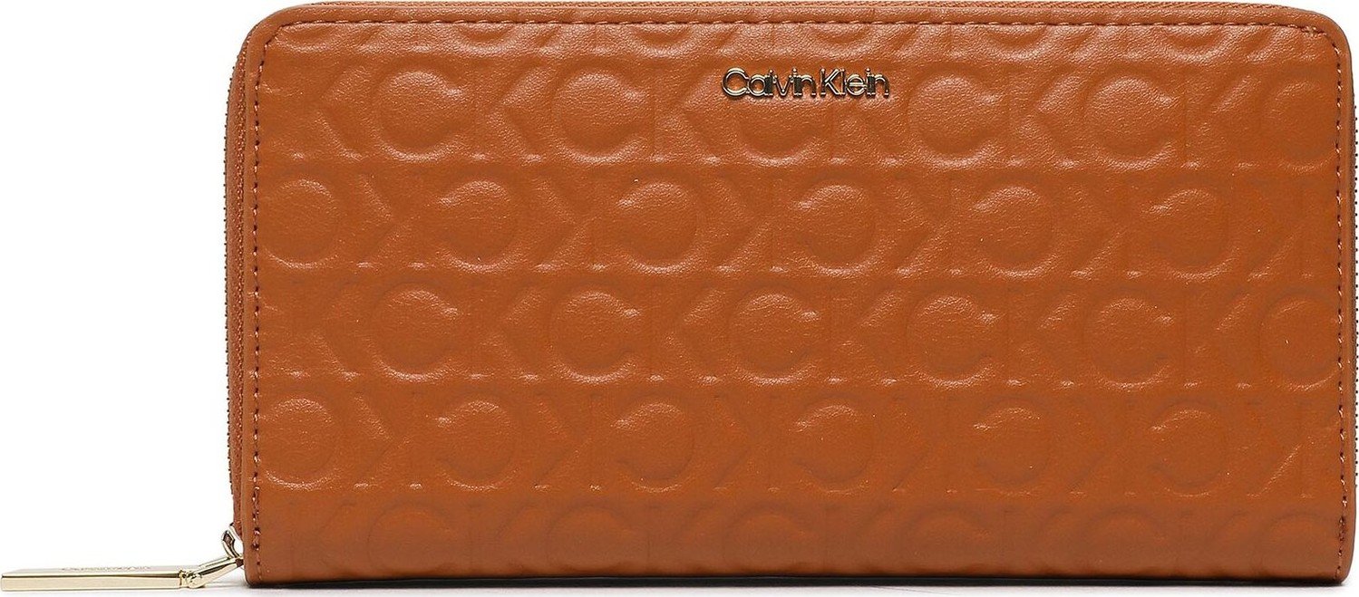 Velká dámská peněženka Calvin Klein Ck Must Z/A Wallet Lg Embossed K60K610253 HJJ