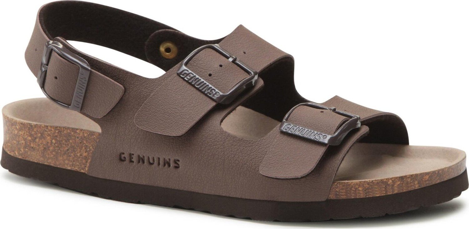 Sandály Genuins Congo G104351 Dark Brown